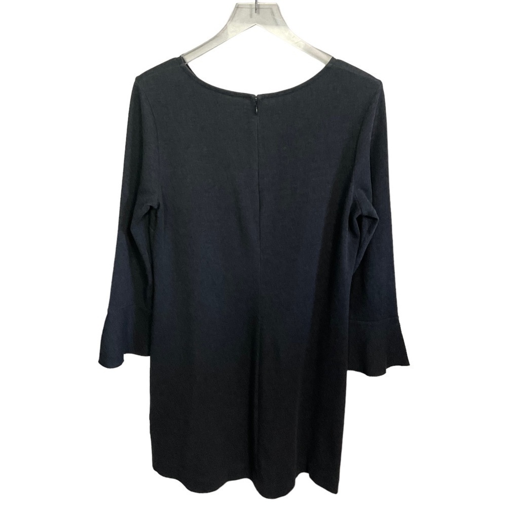 Madewell Charcoal Heather Gray Long bell sleeve Knit Tunic Dress Size M - Picture 3 of 14
